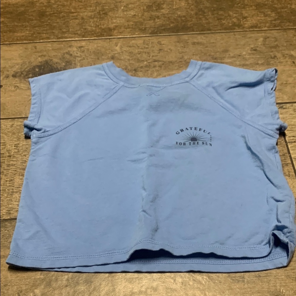 Girls Roxy Blue Short Sleeve Tee Casual Cotton